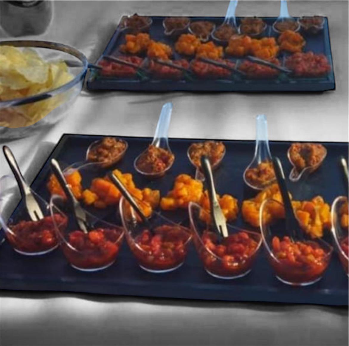 Verrine (Zaalouk d’aubergine, carottes au cumin…)
